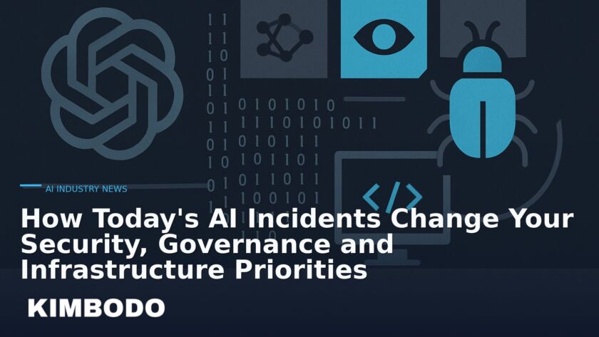 Illustration for the Kimbodo News & Research briefing “How Today's AI Incidents Change Your Security, Governance and Infrastructure Priorities” (AI Industry News).