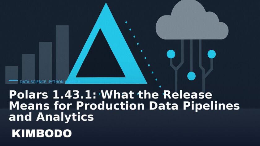 Illustration for the Kimbodo News & Research briefing “Polars 1.43.1: What the Release Means for Production Data Pipelines and Analytics” (Data Science, Python & R).