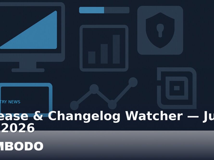 Illustration for the Kimbodo News & Research briefing “Release & Changelog Watcher — July 27, 2026” (Industry News).