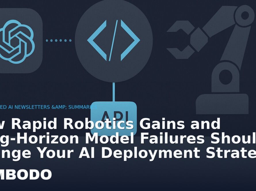 Illustration for the Kimbodo News & Research briefing “How Rapid Robotics Gains and Long‑Horizon Model Failures Should Change Your AI Deployment Strategy” (Curated AI Newsletters & Summaries).