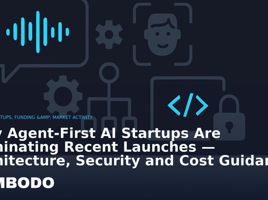 Illustration for the Kimbodo News & Research briefing “Why Agent-First AI Startups Are Dominating Recent Launches — Architecture, Security and Cost Guidance” (AI Startups, Funding & Market Activity).