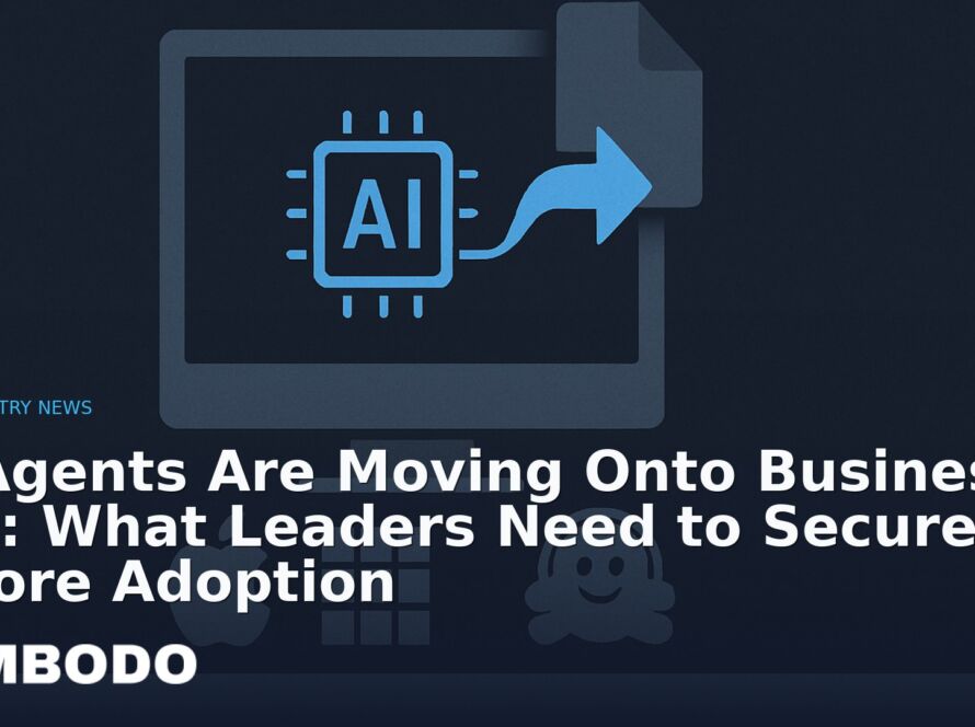 Illustration for the Kimbodo News & Research briefing “AI Agents Are Moving Onto Business PCs: What Leaders Need to Secure Before Adoption” (Industry News).