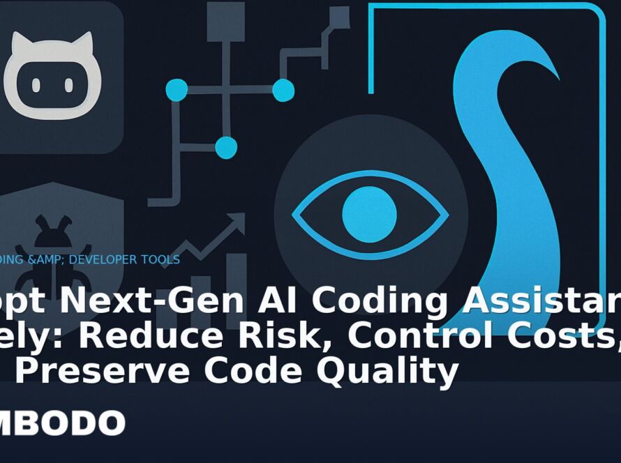 Illustration for the Kimbodo News & Research briefing “Adopt Next‑Gen AI Coding Assistants Safely: Reduce Risk, Control Costs, and Preserve Code Quality” (AI Coding & Developer Tools).