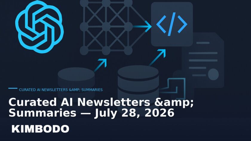 Illustration for the Kimbodo News & Research briefing “Curated AI Newsletters & Summaries — July 28, 2026” (Curated AI Newsletters & Summaries).