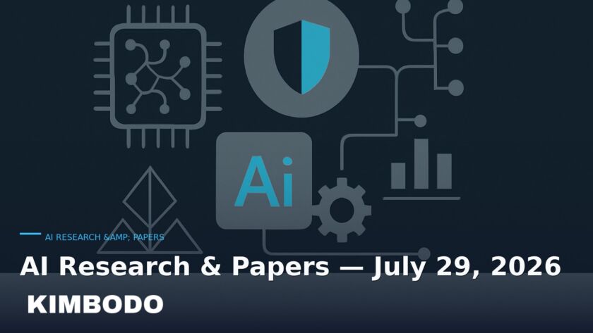 Illustration for the Kimbodo News & Research briefing “AI Research & Papers — July 29, 2026” (AI Research & Papers).