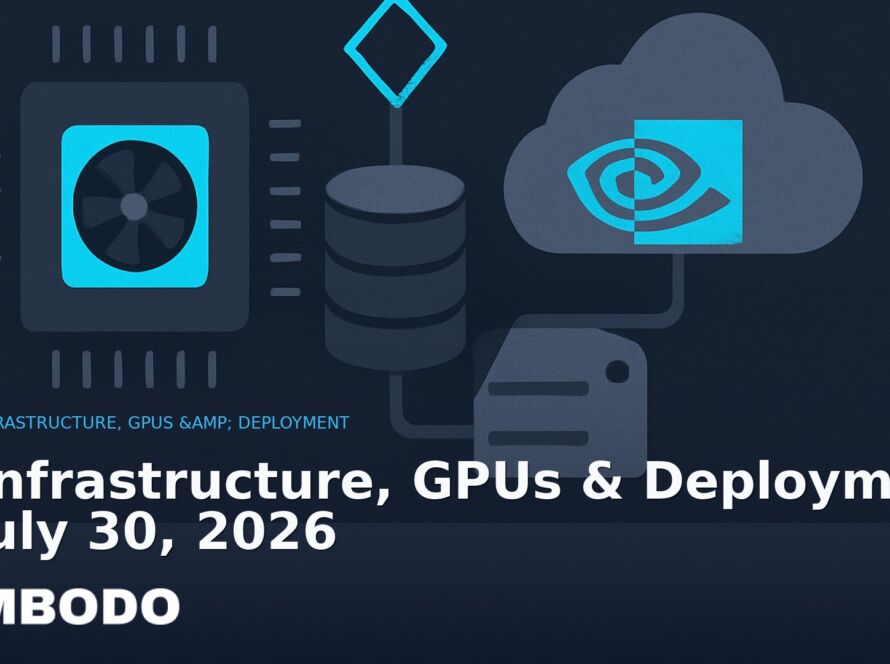 Illustration for the Kimbodo News & Research briefing “AI Infrastructure, GPUs & Deployment — July 30, 2026” (AI Infrastructure, GPUs & Deployment).