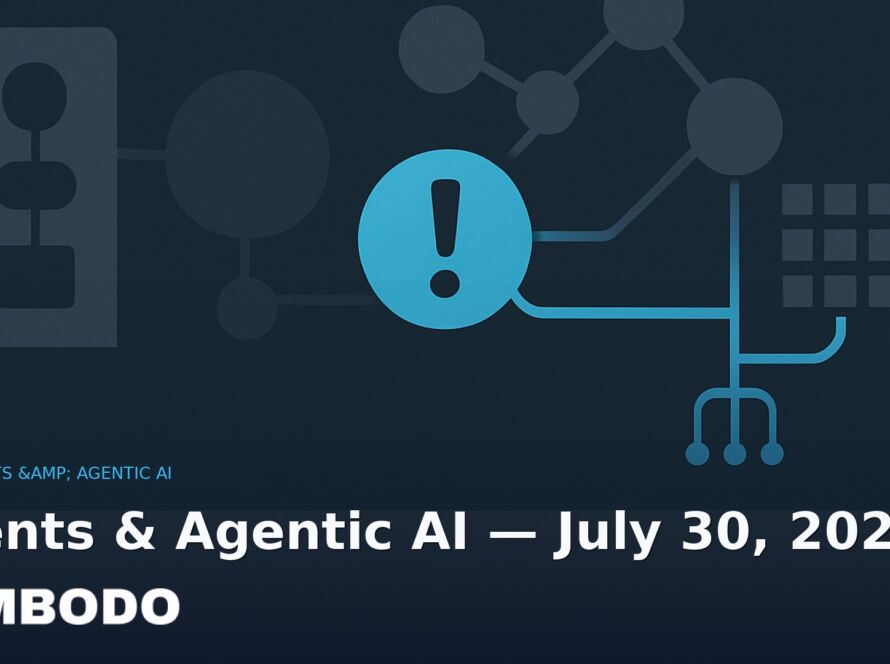 Illustration for the Kimbodo News & Research briefing “Agents & Agentic AI — July 30, 2026” (Agents & Agentic AI).