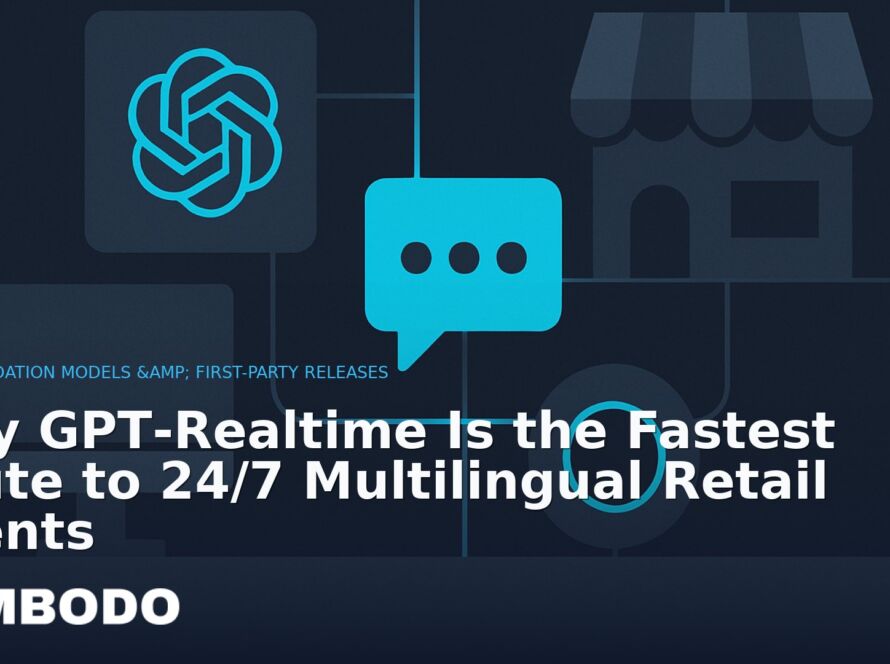 Illustration for the Kimbodo News & Research briefing “Why GPT‑Realtime Is the Fastest Route to 24/7 Multilingual Retail Agents” (Foundation Models & First-Party Releases).