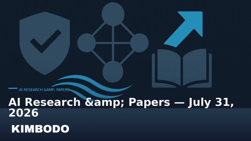 Illustration for the Kimbodo News & Research briefing “AI Research & Papers — July 31, 2026” (AI Research & Papers).