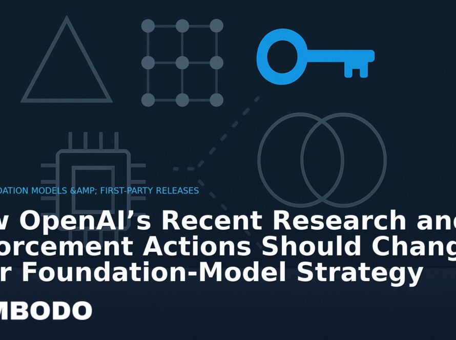Illustration for the Kimbodo News & Research briefing “How OpenAI’s Recent Research and Enforcement Actions Should Change Your Foundation‑Model Strategy” (Foundation Models & First-Party Releases).