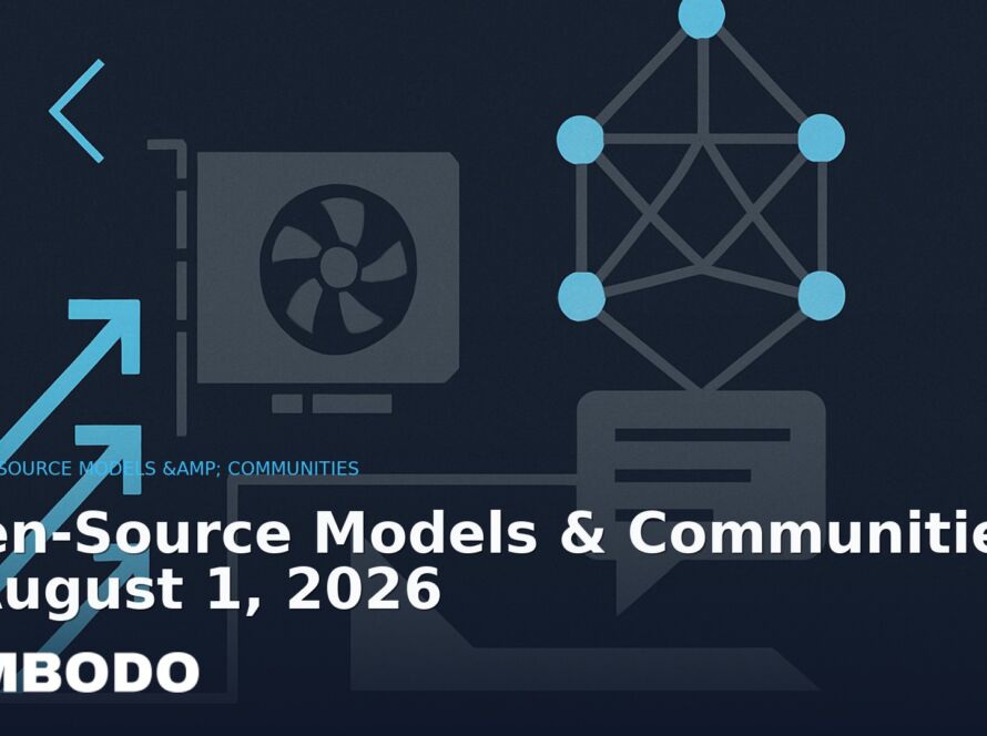 Illustration for the Kimbodo News & Research briefing “Open-Source Models & Communities — August 1, 2026” (Open-Source Models & Communities).