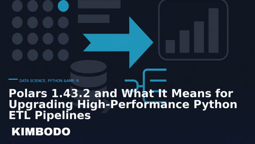 Illustration for the Kimbodo News & Research briefing “Polars 1.43.2 and What It Means for Upgrading High‑Performance Python ETL Pipelines” (Data Science, Python & R).