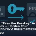 Prevent “Pass the Passkey” Account Takeovers — Harden Your WebAuthn/FIDO Implementations