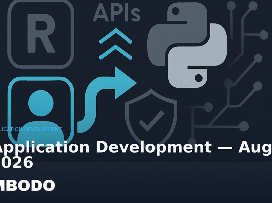 Illustration for the Kimbodo News & Research briefing “AI Application Development — August 4, 2026” (AI Application Development).