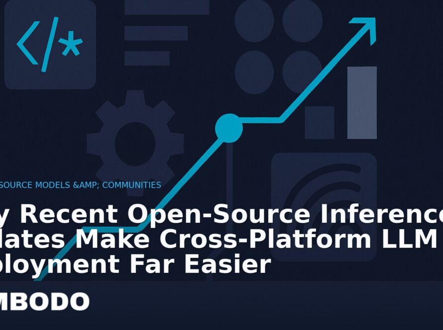 Illustration for the Kimbodo News & Research briefing “Why Recent Open‑Source Inference Updates Make Cross‑Platform LLM Deployment Far Easier” (Open-Source Models & Communities).