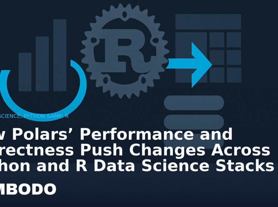 Illustration for the Kimbodo News & Research briefing “How Polars’ Performance and Correctness Push Changes Across Python and R Data Science Stacks” (Data Science, Python & R).