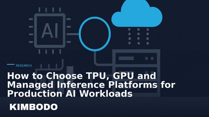 Illustration for the Kimbodo News & Research briefing “How to Choose TPU, GPU and Managed Inference Platforms for Production AI Workloads” (Research).