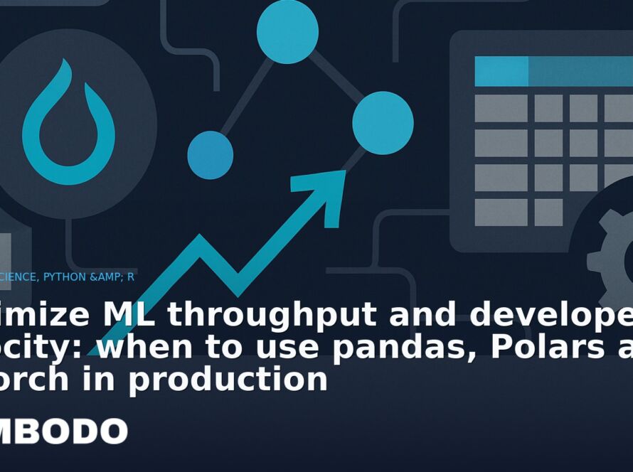 Illustration for the Kimbodo News & Research briefing “Optimize ML throughput and developer velocity: when to use pandas, Polars and PyTorch in production” (Data Science, Python & R).