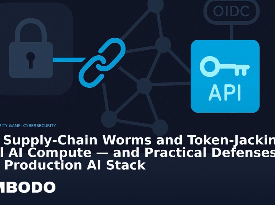 Illustration for the Kimbodo News & Research briefing “How Supply‑Chain Worms and Token‑Jacking Steal AI Compute — and Practical Defenses for Your Production AI Stack” (AI Security & Cybersecurity).