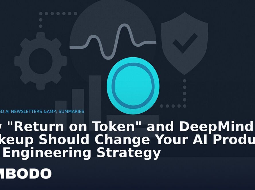 Illustration for the Kimbodo News & Research briefing “How "Return on Token" and DeepMind's Shakeup Should Change Your AI Product and Engineering Strategy” (Curated AI Newsletters & Summaries).