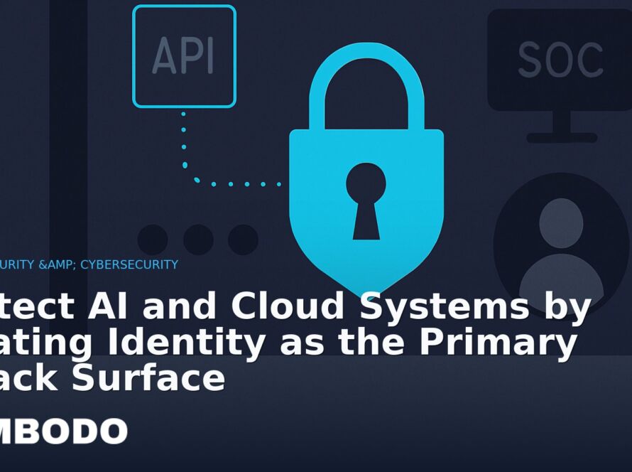 Illustration for the Kimbodo News & Research briefing “Protect AI and Cloud Systems by Treating Identity as the Primary Attack Surface” (AI Security & Cybersecurity).