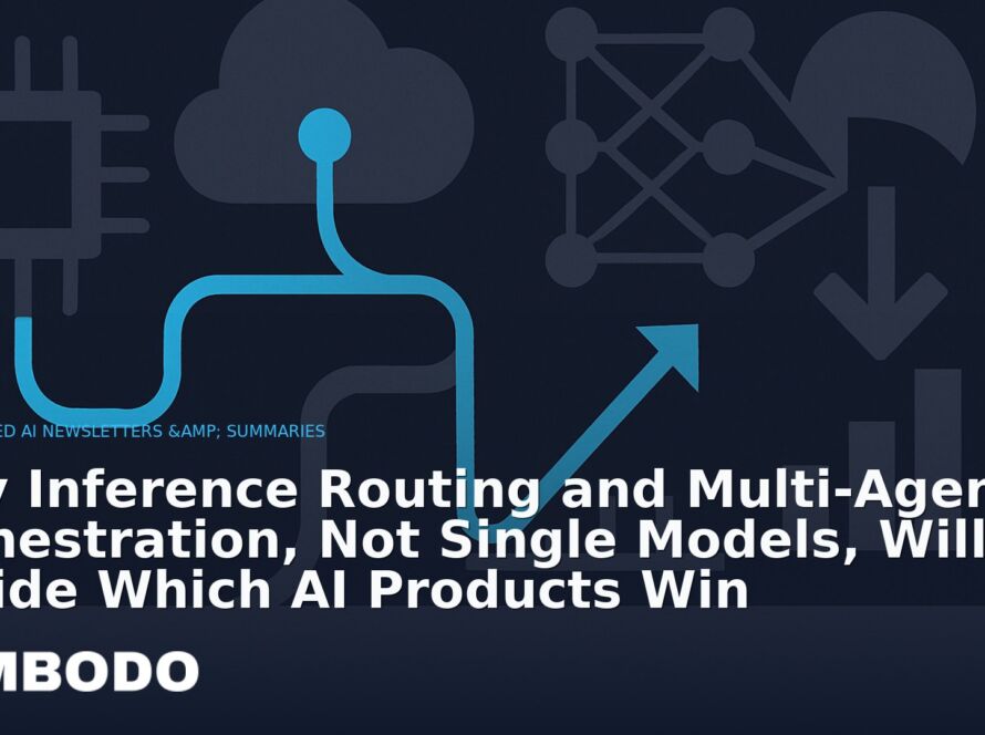 Illustration for the Kimbodo News & Research briefing “Why Inference Routing and Multi‑Agent Orchestration, Not Single Models, Will Decide Which AI Products Win” (Curated AI Newsletters & Summaries).