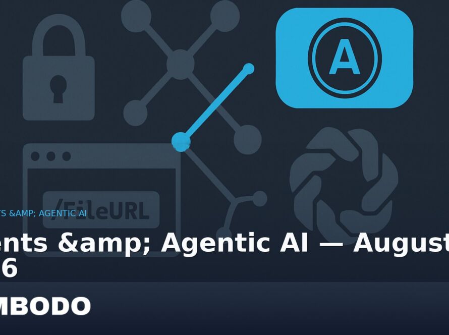 Illustration for the Kimbodo News & Research briefing “Agents & Agentic AI — August 8, 2026” (Agents & Agentic AI).