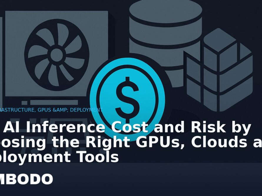Illustration for the Kimbodo News & Research briefing “Cut AI Inference Cost and Risk by Choosing the Right GPUs, Clouds and Deployment Tools” (AI Infrastructure, GPUs & Deployment).