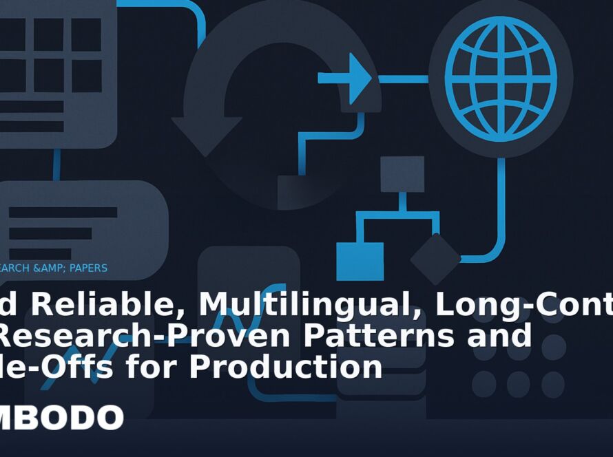 Illustration for the Kimbodo News & Research briefing “Build Reliable, Multilingual, Long‑Context AI: Research-Proven Patterns and Trade‑Offs for Production” (AI Research & Papers).