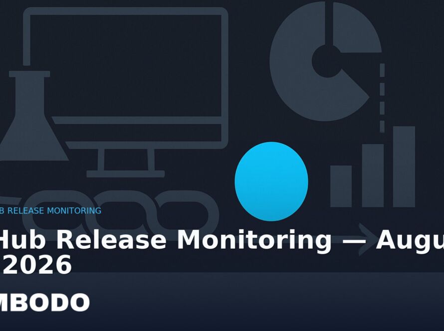 Illustration for the Kimbodo News & Research briefing “GitHub Release Monitoring — August 20, 2026” (GitHub Release Monitoring).