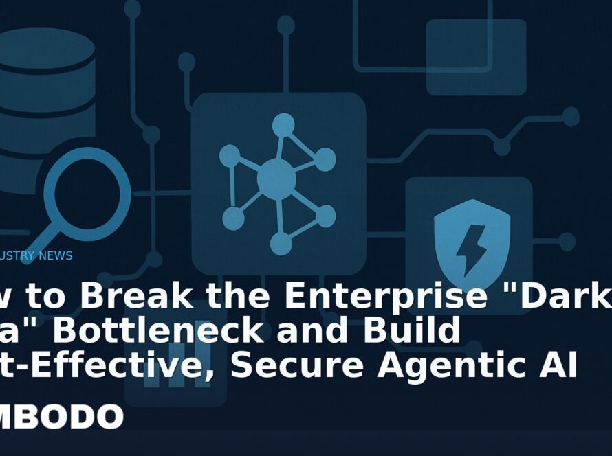 Illustration for the Kimbodo News & Research briefing “How to Break the Enterprise "Dark Data" Bottleneck and Build Cost‑Effective, Secure Agentic AI” (AI Industry News).