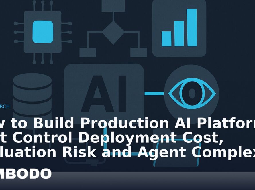 Illustration for the Kimbodo News & Research briefing “How to Build Production AI Platforms That Control Deployment Cost, Evaluation Risk and Agent Complexity” (Research).