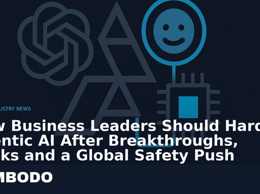 Illustration for the Kimbodo News & Research briefing “How Business Leaders Should Harden Agentic AI After Breakthroughs, Hacks and a Global Safety Push” (AI Industry News).
