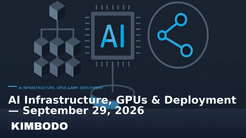 Illustration for the Kimbodo News & Research briefing “AI Infrastructure, GPUs & Deployment — September 29, 2026” (AI Infrastructure, GPUs & Deployment).