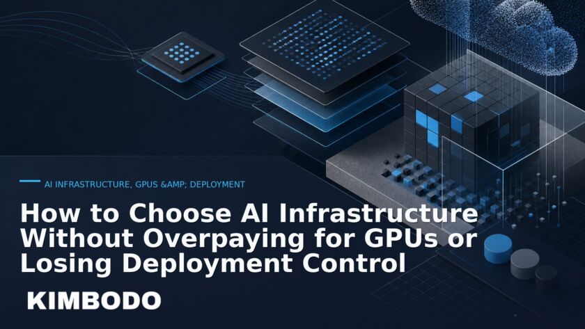 Illustration for the Kimbodo News & Research briefing “How to Choose AI Infrastructure Without Overpaying for GPUs or Losing Deployment Control” (AI Infrastructure, GPUs & Deployment).
